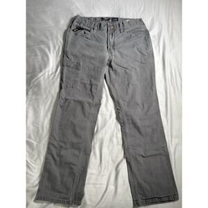 Ariat Rebar M4 Relaxed Straight Khaki Pants Mens 32x30 Gray